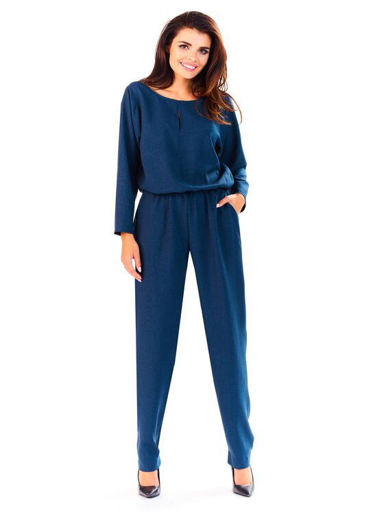 Infinite You Infinite You Jumpsuit M142 Blu scuro Basic Fit
