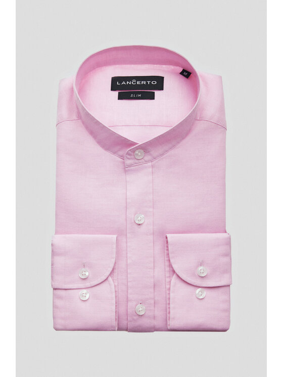 Lancerto Lancerto Koszula Primrose KO073124000013 Różowy Slim Fit