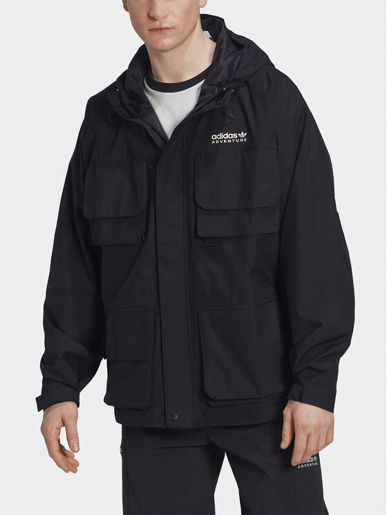 adidas adidas Prehodna jakna Adventure HK4996 Črna Loose Fit