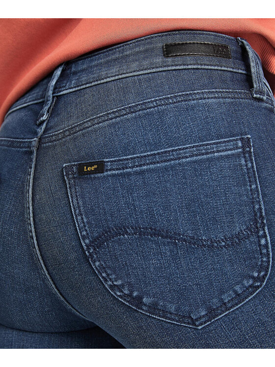 Lee Lee Jeansy L526SLJD Granatowy Skinny Fit