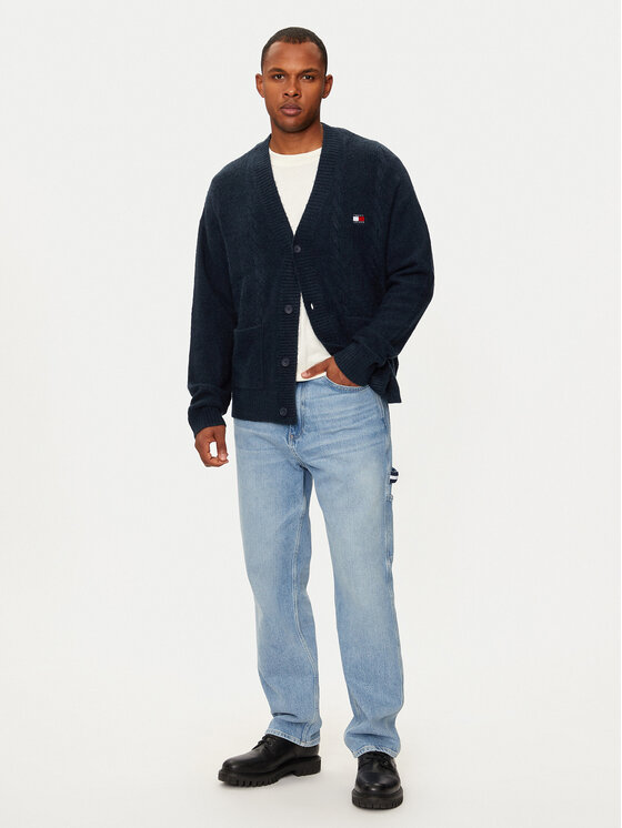 Tommy Jeans Tommy Jeans Кардиган DM0DM19441 Cиній Boxy Fit