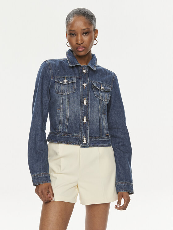 Morgan Morgan Jeansová bunda 232-VPIM Modrá Slim Fit