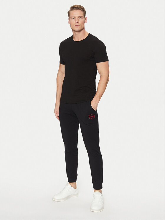 HUGO Hugo Долнище анцуг 50525246 Черен Regular Fit