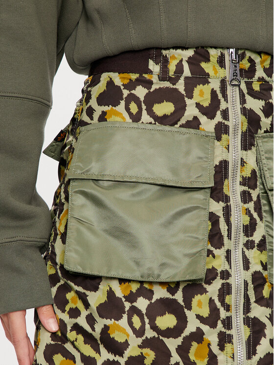 Alpha Industries Alpha Industries Spódnica mini 148066C Zielony Regular Fit