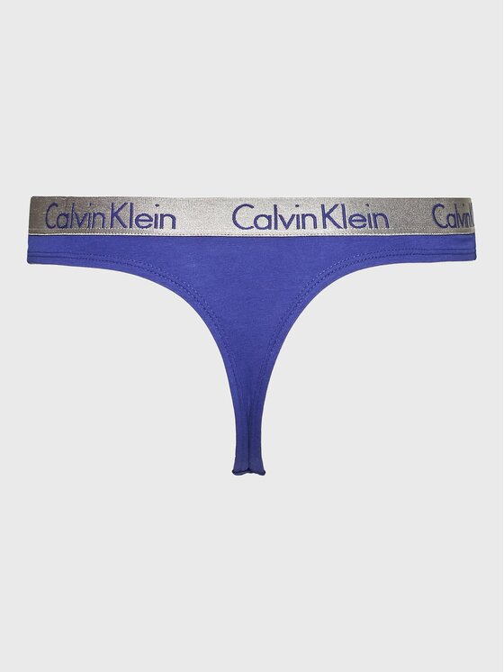 Calvin Klein Underwear Calvin Klein Underwear Stringi 000QD3539E Niebieski