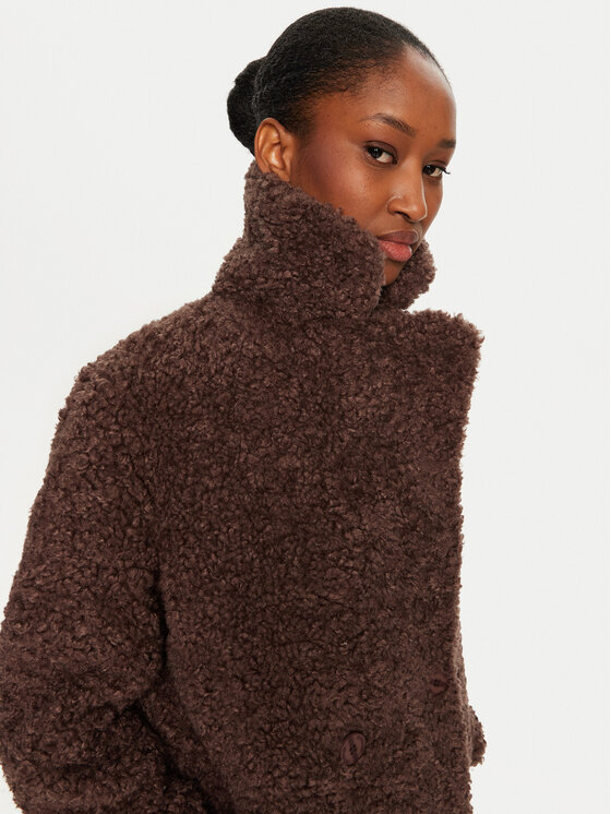 Bomboogie Bomboogie Cappotto in shearling CWFLOUTSFC4 Marrone Regular Fit
