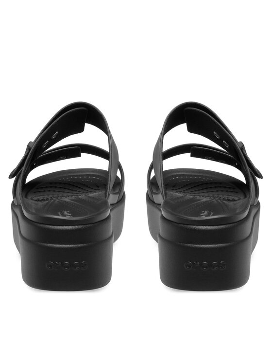 Crocs Crocs Klapki Brooklyn Sandal Lowwdg 207431 Czarny