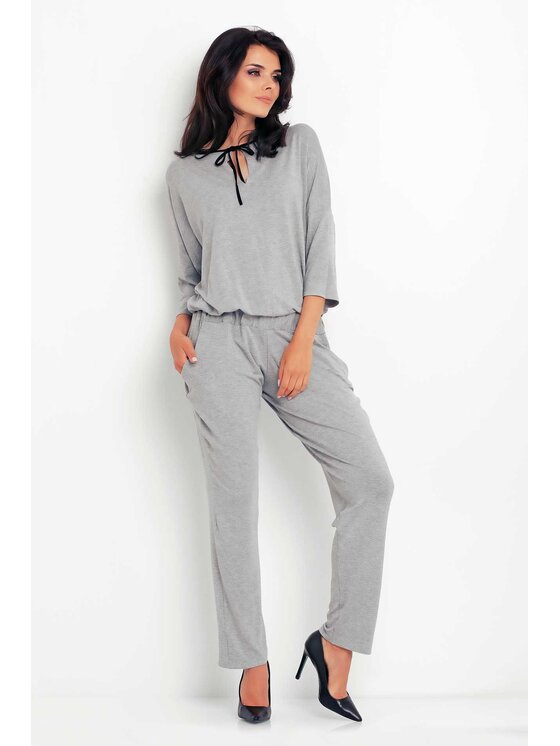 Awama Awama Kombinezon A148 Szary Basic Fit