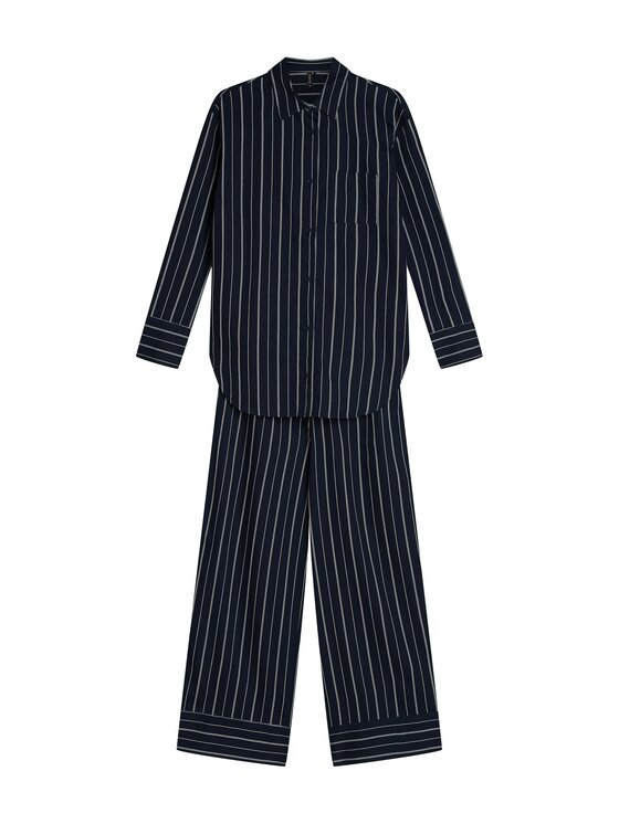 Esotiq Esotiq Piżama 46005 Granatowy Regular Fit