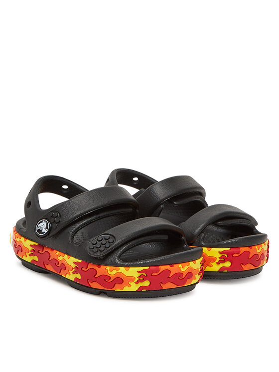Crocs Crocs Sandali Toddler Crocband™ Cruiser Flames 211269 Nero