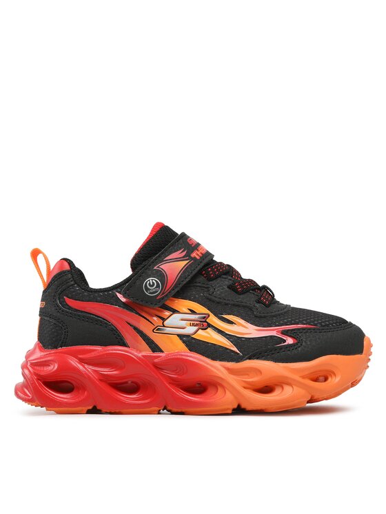 Skechers Skechers Sneakersy Heat Flux 400103L/BKRD Čierna