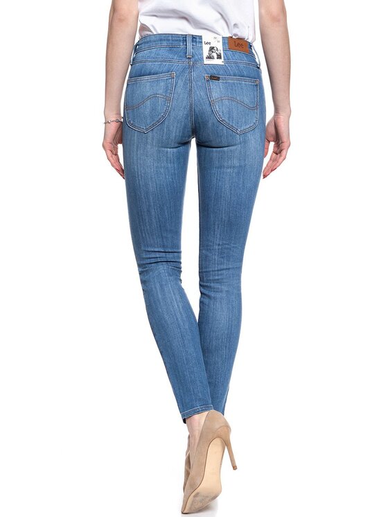Lee Lee Jeansy SCARLETT Niebieski Skinny Fit