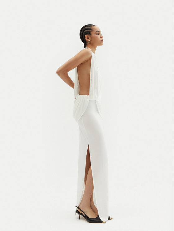 JACQUEMUS JACQUEMUS Õhtune kleit La Robe Peplo Longue 25E251DR2302381 100 Valge Regular Fit