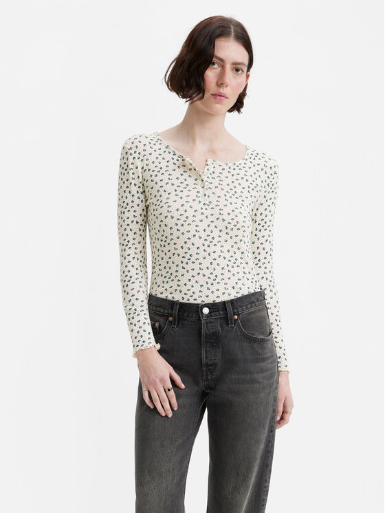 Levi's® Bluză Dry Goods A5910-0002 Écru Regular Fit