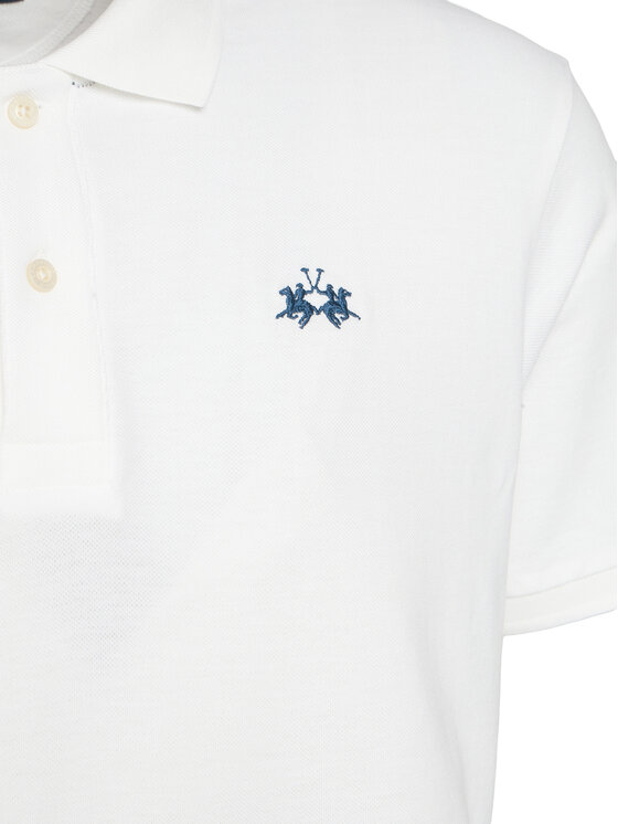 La Martina La Martina Поло BPMP01 PK031 Білий Regular Fit