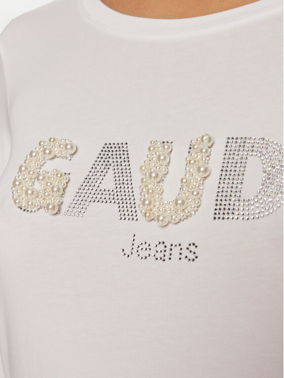 Gaudi Gaudi Bluzka 421BD64035 Biały Regular Fit