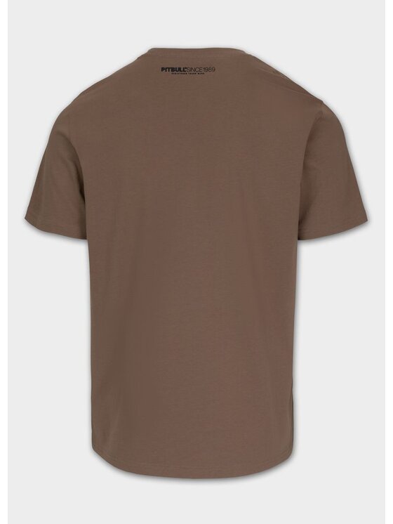 PITBULL PITBULL T-Shirt Koszulka męska CASINO S Brązowy Regular Fit