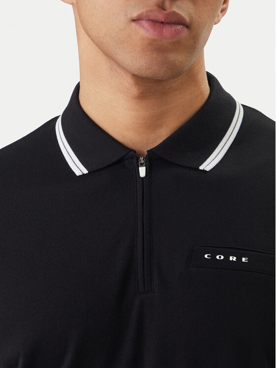 Jack & Jones Jack & Jones Polo marškinėliai Fusion 12289953 Juoda Regular Fit