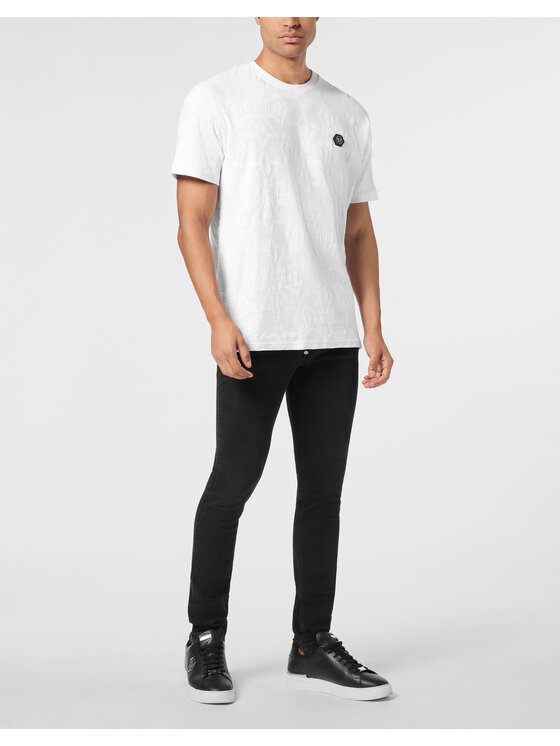 PHILIPP PLEIN PHILIPP PLEIN T-Shirt 26187 Biały Regular Fit