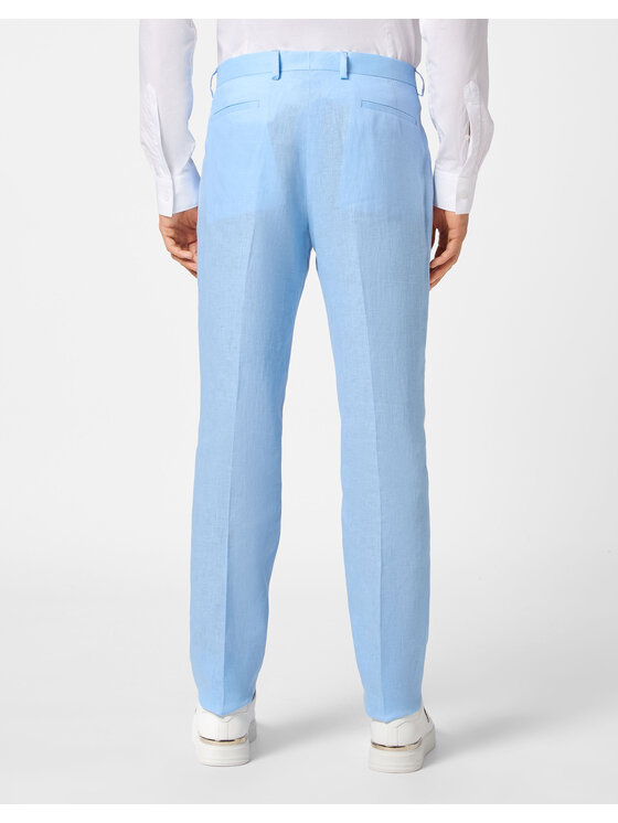 PHILIPP PLEIN PHILIPP PLEIN Spodnie materiałowe 9279 Niebieski jasny Regular Fit
