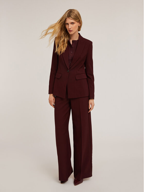 Motivi Motivi Giacca di transizione Q663Q000847N036 Bordeaux Slim Fit