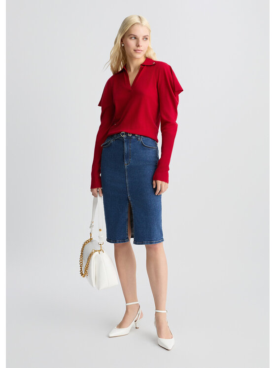 Liu Jo Liu Jo Maglione CA5102MA63OX0644 Rosso Regular Fit