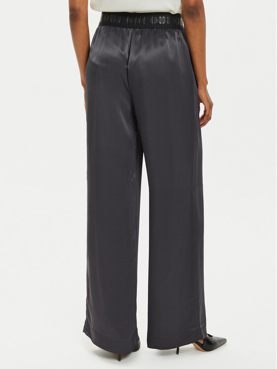 OUI OUI Spodnie materiałowe 88773 1240807 Szary Relaxed Fit