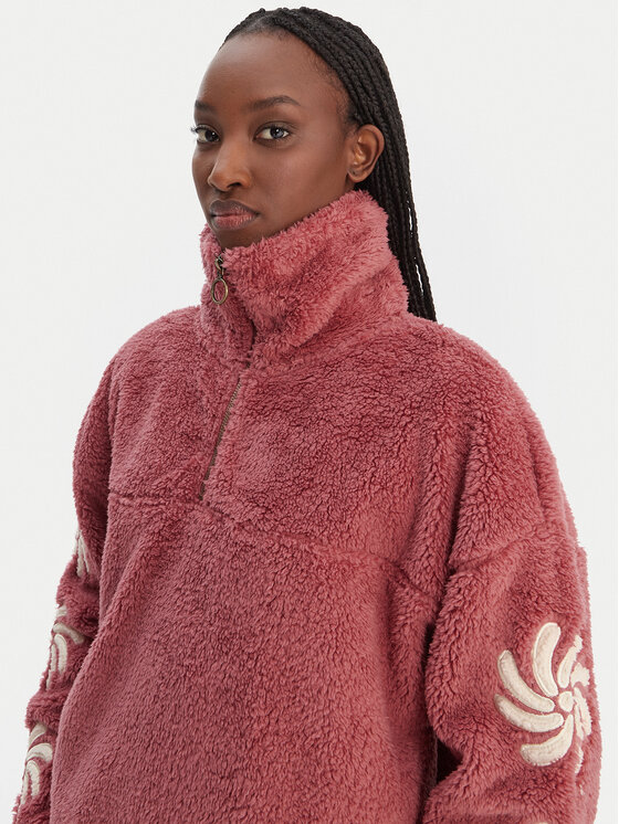 Billabong Billabong Fleecová mikina Sun Fun EBJPF00116 Růžová Oversize
