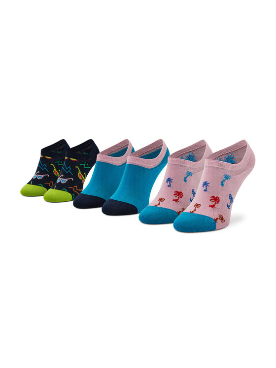 Set di 3 paia di pedulini unisex Happy Socks