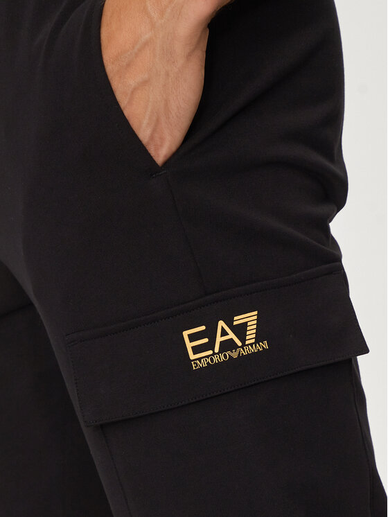 EA7 Emporio Armani EA7 Emporio Armani Donji dio trenerke 8NPP67 PJVRZ 0208 Crna Regular Fit