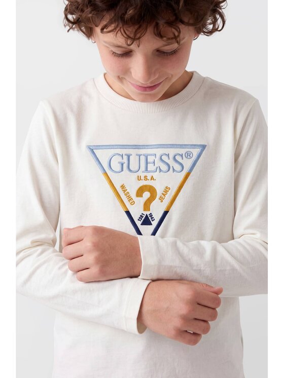 Guess Kids Guess Kids T-Shirt 185389 Biały Classic Fit