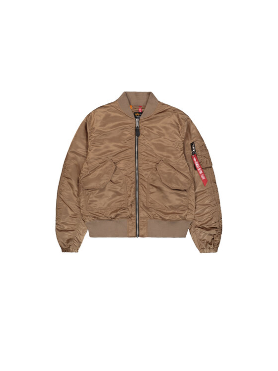 Alpha Industries Alpha Industries Kurtka bomber CWU MA-1 No Cords Bomber Jacket Women Brązowy Oversize