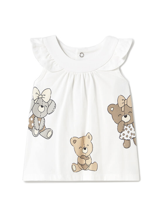 Mayoral Mayoral Rochie de zi 1852 Alb Regular Fit