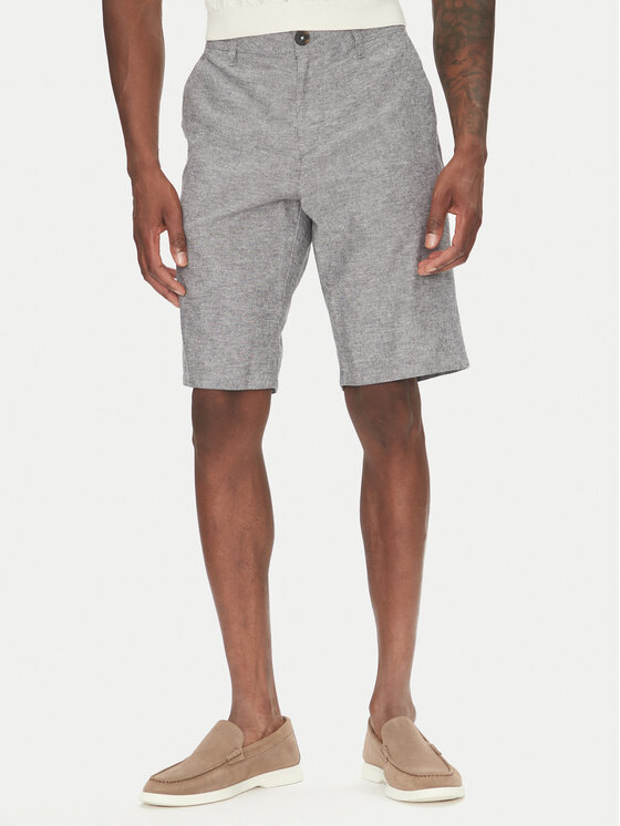 Tom Tailor Tom Tailor Šortky z materiálu 1044712 Šedá Slim Fit