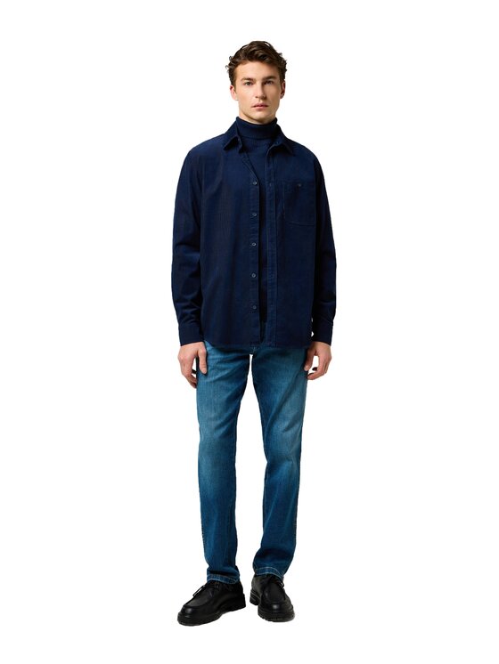Wrangler Wrangler Koszula 112371527 Granatowy Regular Fit
