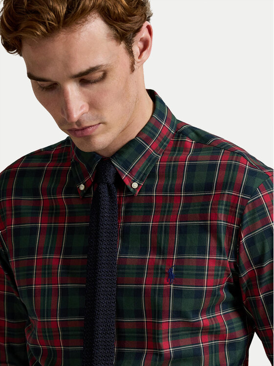 Polo Ralph Lauren Polo Ralph Lauren Marškiniai 710953644008 Raudona Custom Fit