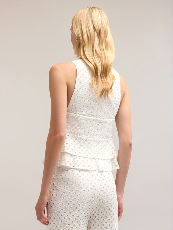 Motivi Motivi Top D755Q000483N011 Bianco Regular Fit