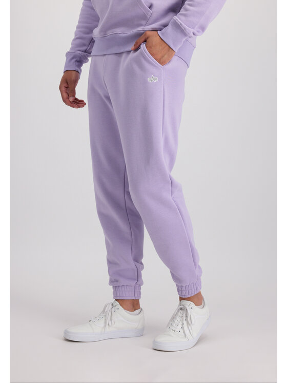 Alpha Industries Alpha Industries Joggery Embroidery Jogger Unisex Fioletowy Regular Fit