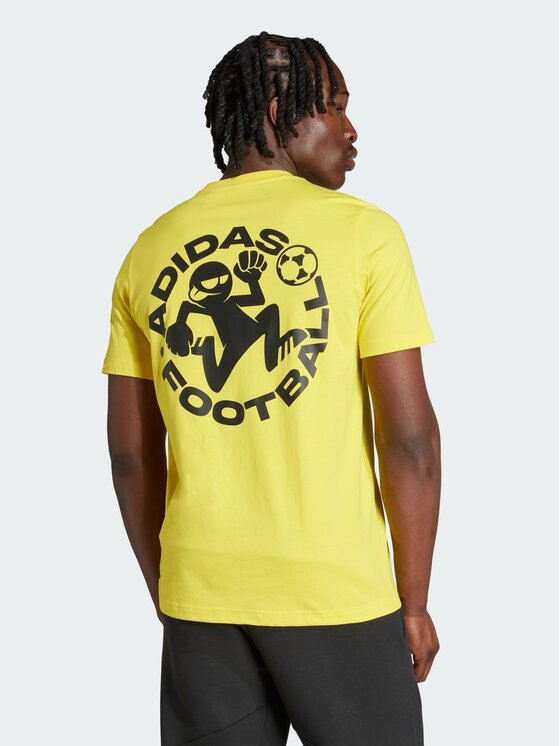 adidas adidas Koszulka techniczna 151763 Żółty Regular Fit