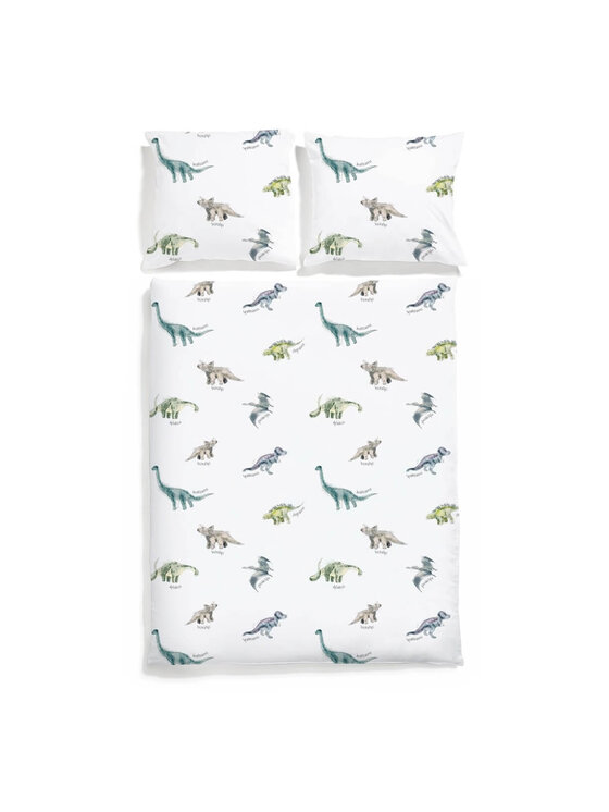 White pocket White pocket Komplet pościeli dziecięcej satynowa Biały
