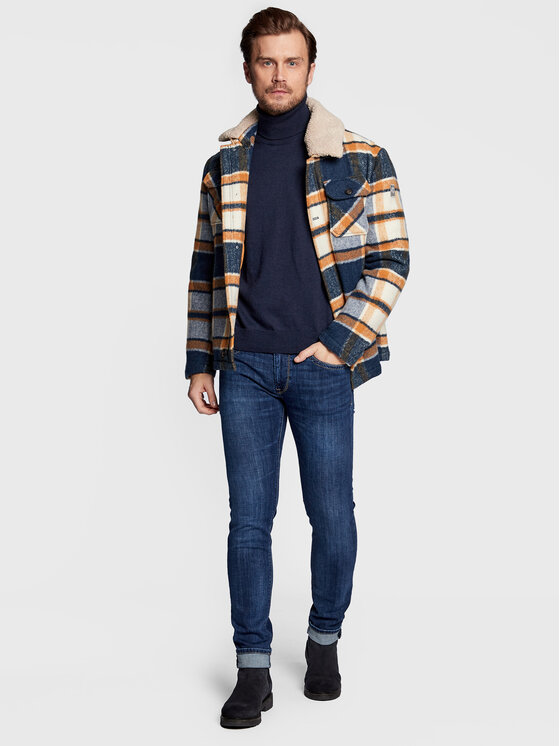 Pepe Jeans Pepe Jeans Rolák Andre PM702242 Tmavomodrá Regular Fit