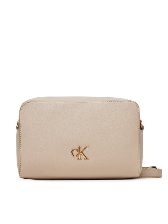 Geantă Calvin Klein Jeans Minimal Monogram Ew Camera Bag LV04K3162G Écru