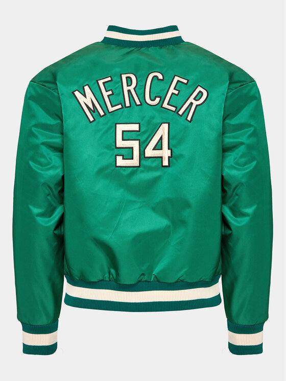 Mercer Amsterdam Mercer Amsterdam Kurtka bomber Unisex The Re-Varsity MEAP231010 Zielony Relaxed Fit