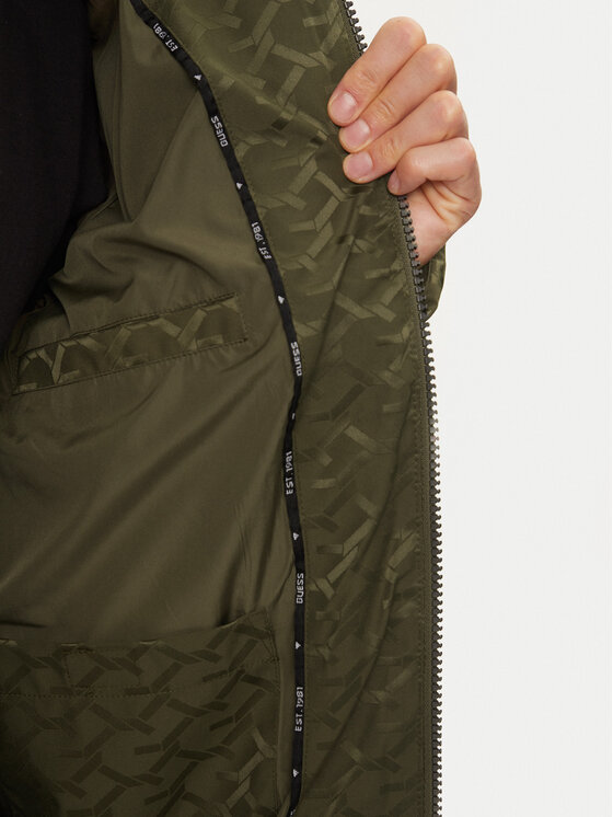 Guess Guess Pūkinė striukė M4BL42 WG9L2 Žalia Regular Fit