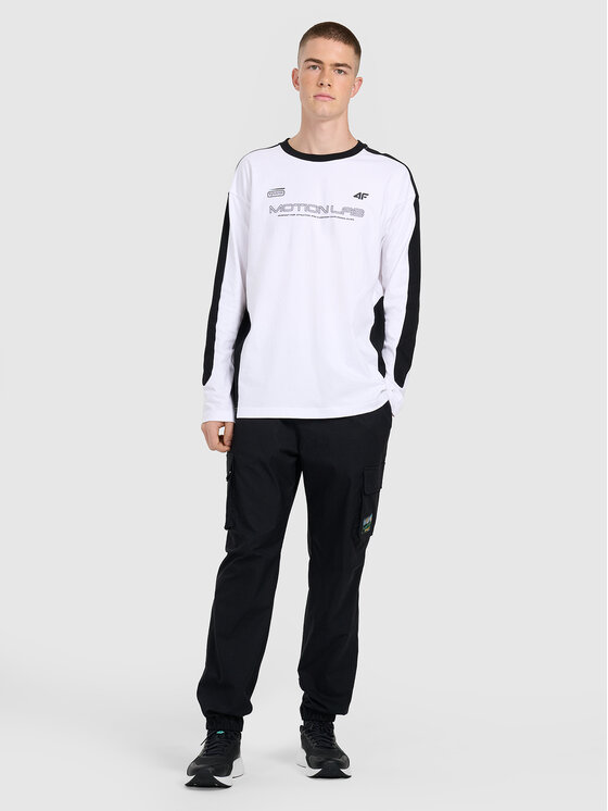 4F 4F Longsleeve DUO DYNAMICS Biały Oversize
