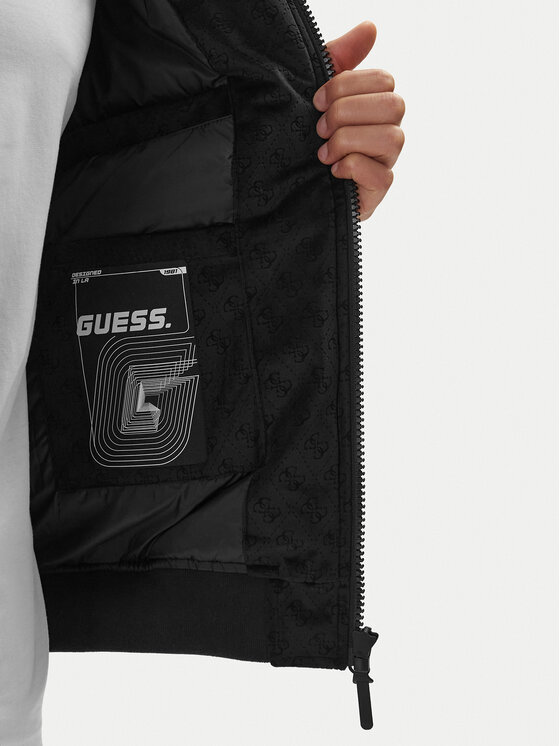 Guess Guess Pārejas jaka Z6RL00 KD622 Melns Regular Fit