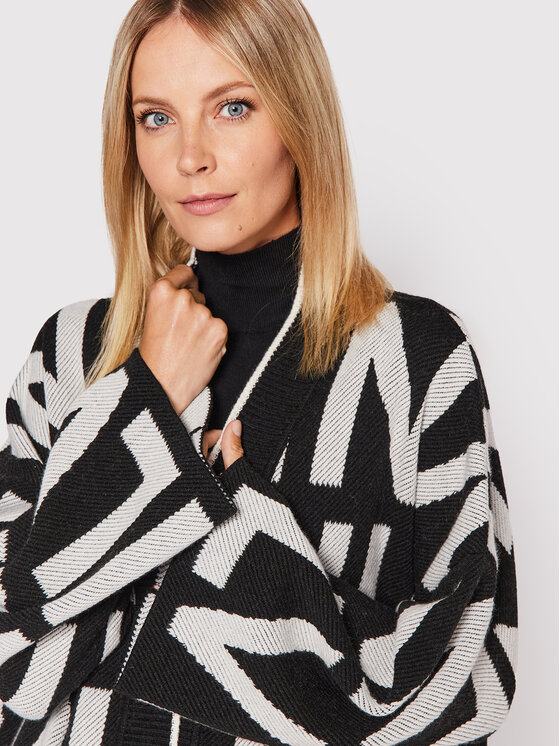 Liviana Conti Liviana Conti Kardigan F2WC40 Crna Relaxed Fit