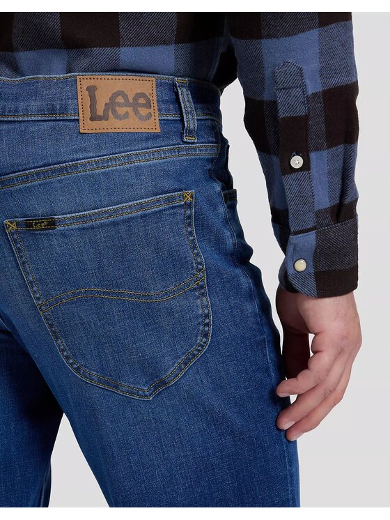 Lee Lee Jeansy DAVID Niebieski Straight Leg