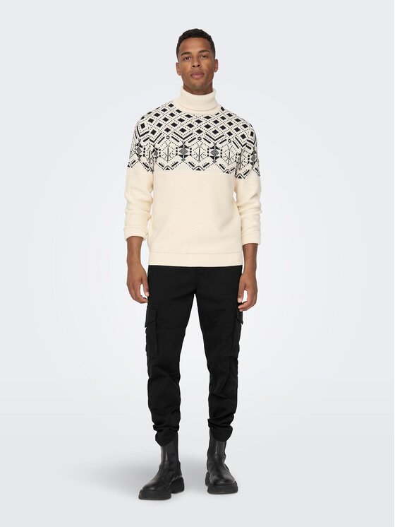 Only & Sons Only & Sons Bavlnené nohavice 22025431 Čierna Tapered Fit