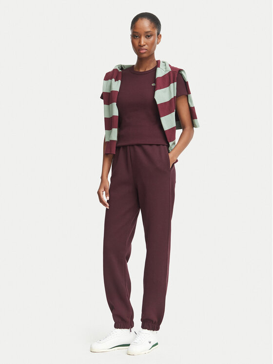 Lacoste Lacoste Pantaloni da tuta XF5244 Bordeaux Regular Fit
